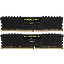 Vengeance LPX Black, 16GB, DDR4, 2666MHz, CL16, 1.2V, Kit Dual Channel