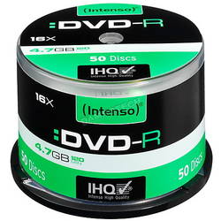 DVD-R 4.7 GB Intenso 50 bucati Cake box