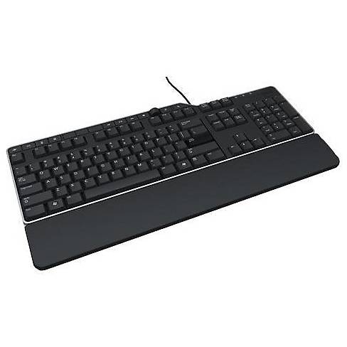 Tastatura Dell Multimedia Business US-EURO Qwerty KB522 USB, Negru