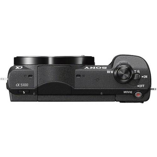 Aparat foto digital Camera foto Mirrorless Sony A5100 negru + Obiectiv E SEL 16-50, 24MP, Negru