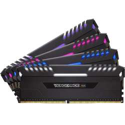 Vengeance RGB LED, 32GB, DDR4, 3000MHz, CL15, 1.35V, Kit Quad Channel