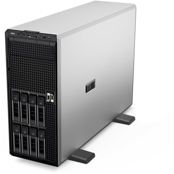 Server Brand Dell PowerEdge T550, Intel Xeon Silver 4314 2.4GHz Ice Lake, 16GB RAM RDIMM, 2x 960GB SATA SSD, PERC H755, 8x Hot Plug LFF