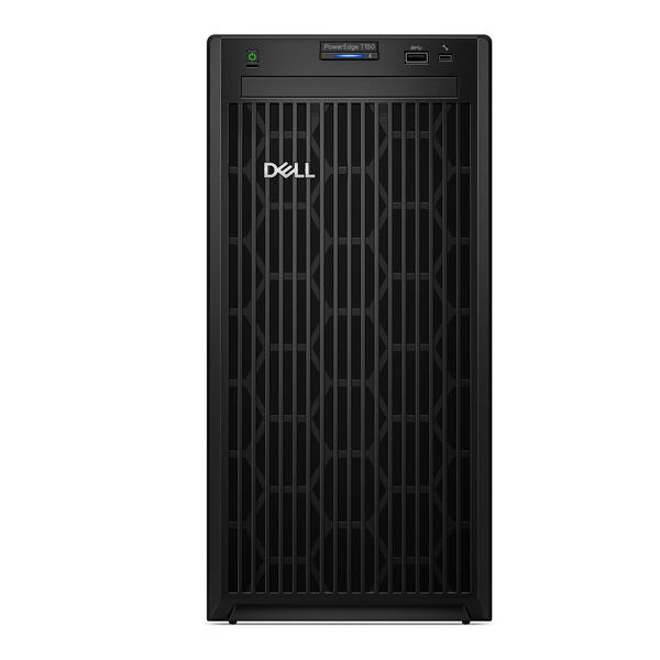 Server Brand Dell PowerEdge T150, Intel Xeon E-2314 2.8GHz, 32GB UDIMM RAM, 1x 4TB 7.2K SATA HDD, 4x Hot Plug LFF