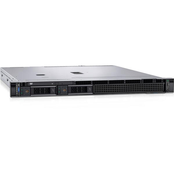Server Brand Dell PowerEdge R250 1U, Intel Xeon E-2314 2.8GHz, 16GB UDIMM RAM, 1x 2TB SATA 7.2K HDD, PERC H355, 4x Hot Plug LFF