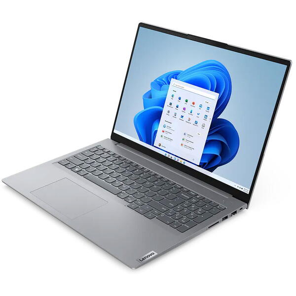 Laptop Lenovo ThinkBook 16 G6 IRL, 16 inch WUXGA IPS, Intel Core i5-1335U, 8GB DDR5, 512GB SSD, Intel Iris Xe, Arctic Grey
