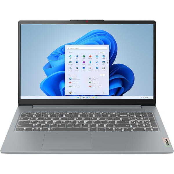 Laptop Lenovo IdeaPad Slim 3 15IAH8, 15.6 inch FHD, Intel Core i5-12450H, 16GB DDR5, 512GB SSD, Intel UHD, Arctic Grey