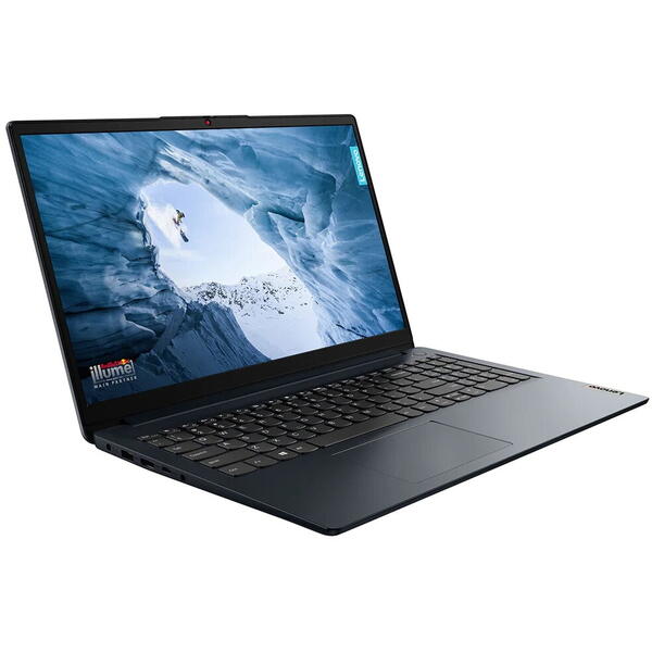 Laptop Lenovo IdeaPad 1 15ALC7, 15.6 inch FHD IPS, AMD Ryzen 5 5500U, 16GB DDR4, 512GB SSD, AMD Radeon, Abyss Blue