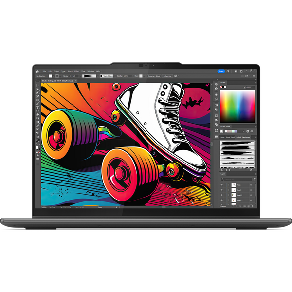 Laptop Lenovo Yoga 7 2-in-1 14IML9, 14 inch WUXGA OLED Touch, Intel Core Ultra 7 155H, 16GB DDR5X, 512GB SSD, Intel Arc, Win 11 Home, Storm Grey, 3Yr Onsite Premium Care