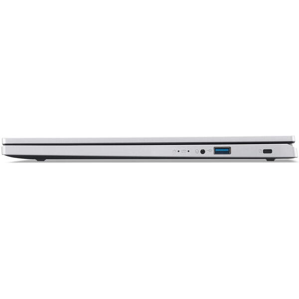 Laptop Acer Aspire 3 A315-24P, 15.6 inch FHD IPS, AMD Ryzen 5 7520U, 16GB DDR5, 512GB SSD, Radeon 610M, Pure Silver