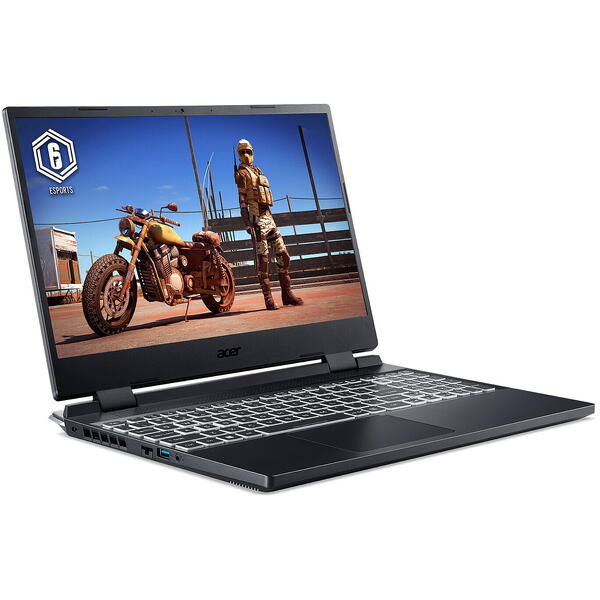 Laptop Gaming Acer Nitro 5 AN515-58, 15.6 inch FHD IPS 144Hz, Intel Core i5-12450H, 16GB DDR5, 512GB SSD, GeForce RTX 4050 6GB, Black