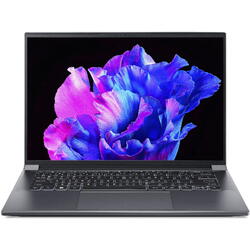 Laptop Acer Swift X 14 SFX14-71G, 14.5 inch 2.8K OLED 120Hz, Intel Core i7-13700H, 16GB DDR5, 1TB SSD, GeForce RTX 4050 6GB, Win 11 Home, Steel Gray