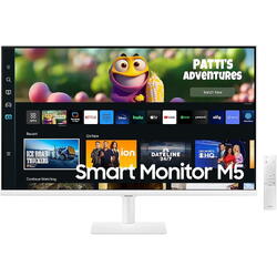 Monitor LED Samsung Smart M5 LS32CM501EUXDU 31.5 inch FHD VA 4 ms 60 Hz HDR, Alb