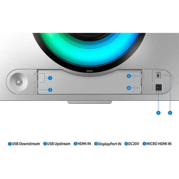 Monitor Gaming Samsung Odyssey G9 LS49CG950SUXDU Curbat 49 inch DQHD OLED 0.03 ms 240 Hz HDR