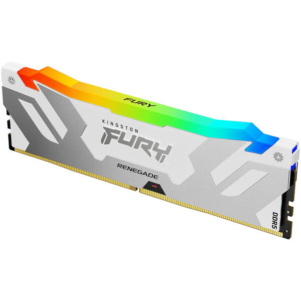 Memorie Kingston FURY Renegade White RGB 64GB DDR5 6000MHz CL32 Kit Dual Channel