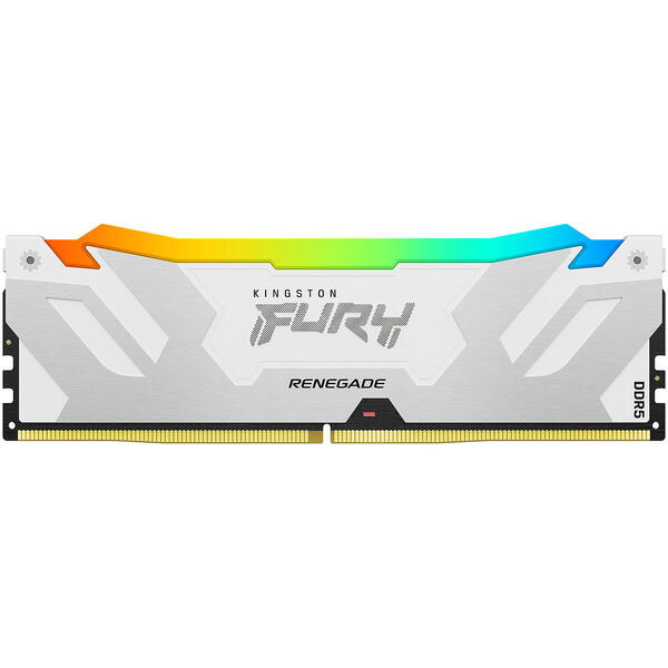 Memorie Kingston FURY Renegade White RGB 64GB DDR5 6000MHz CL32 Kit Dual Channel