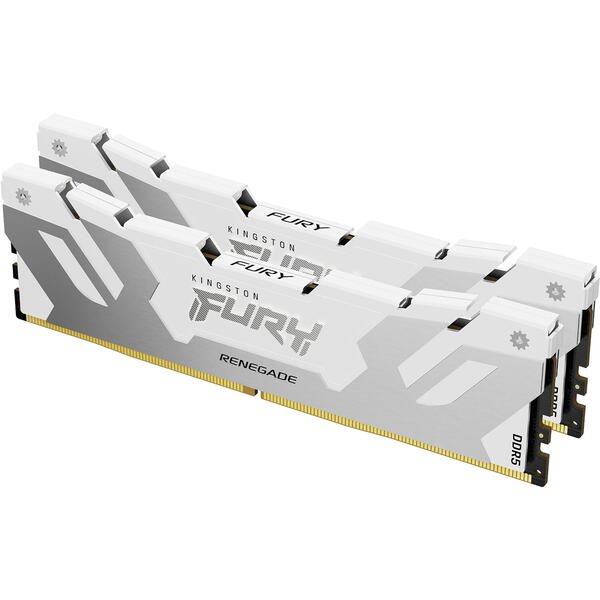 Memorie Kingston FURY Renegade White 64GB DDR5 6000MHz CL32 Kit Dual Channel