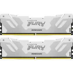 Memorie Kingston FURY Renegade White 64GB DDR5 6000MHz CL32 Kit Dual Channel