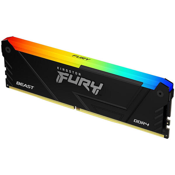 Memorie Kingston FURY Beast RGB 32GB DDR4 3200MHz CL16 Kit Dual Channel