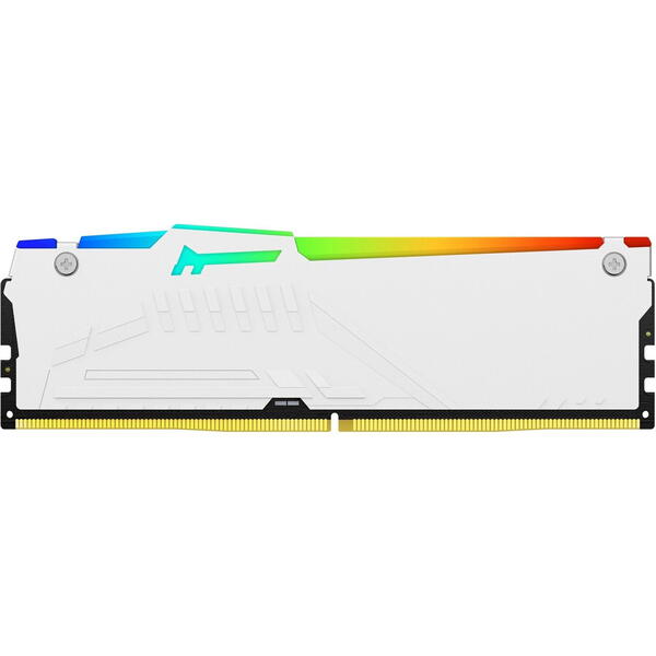 Memorie Kingston FURY Beast RGB White 16GB DDR5 6000MHz CL40