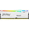 Memorie Kingston FURY Beast RGB White 32GB DDR5 6800MHz CL34 Kit Dual Channel