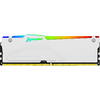 Memorie Kingston FURY Beast RGB White 64GB DDR5 6000MHz CL30 Kit Dual Channel