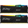 Memorie Kingston FURY Beast RGB 32GB DDR5 6800MHz CL34 Kit Dual Channel