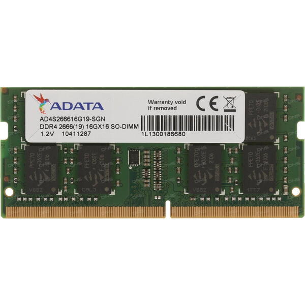 Memorie Notebook A-DATA 8GB, DDR4, 2666MHz, CL19, 1.2v