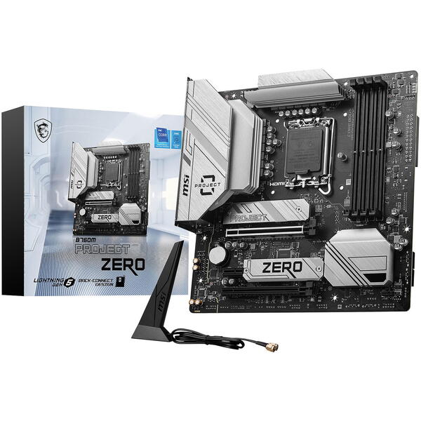 Placa de baza MSI B760M PROJECT ZERO Socket 1700