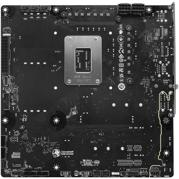 Placa de baza MSI B760M PROJECT ZERO Socket 1700