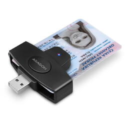 Card Reader AXAGON CRE-SM5, USB, Smart Card Pocket Reader
