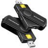 Card Reader AXAGON CRE-SMP2A USB Smart Card & SD/microSD/SIM Card Pocket Reader