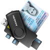 Card Reader AXAGON CRE-SMP2A USB Smart Card & SD/microSD/SIM Card Pocket Reader