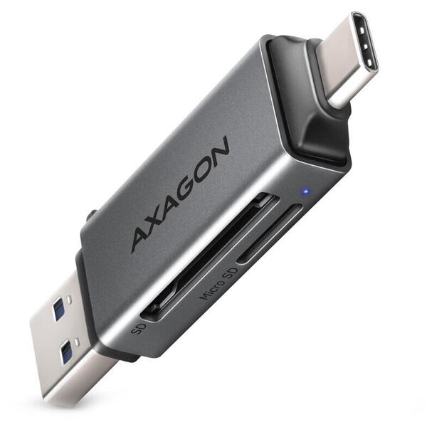 Card Reader AXAGON CRE-DAC SUPERSPEED USB-C + USB-A, SD, microSD, UHS-I