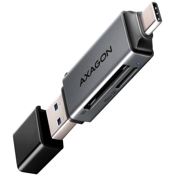 Card Reader AXAGON CRE-DAC SUPERSPEED USB-C + USB-A, SD, microSD, UHS-I