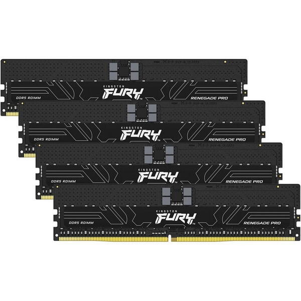 Memorie server Kingston FURY Renegade Pro RDIMM 128GB DDR5 5600 CL28 Kit Quad Channel