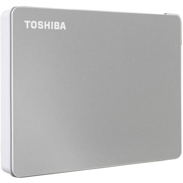 Hard Disk Extern Toshiba Canvio Flex 1TB, 2.5 inch, USB 3.2 Type C Silver