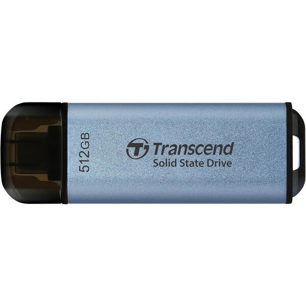 SSD Transcend ESD300C 512GB, USB 3.2 tip C, Blue