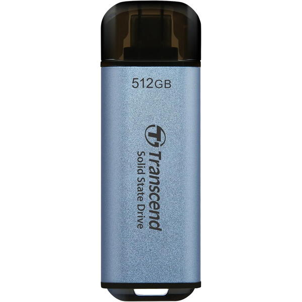 SSD Transcend ESD300C 512GB, USB 3.2 tip C, Blue