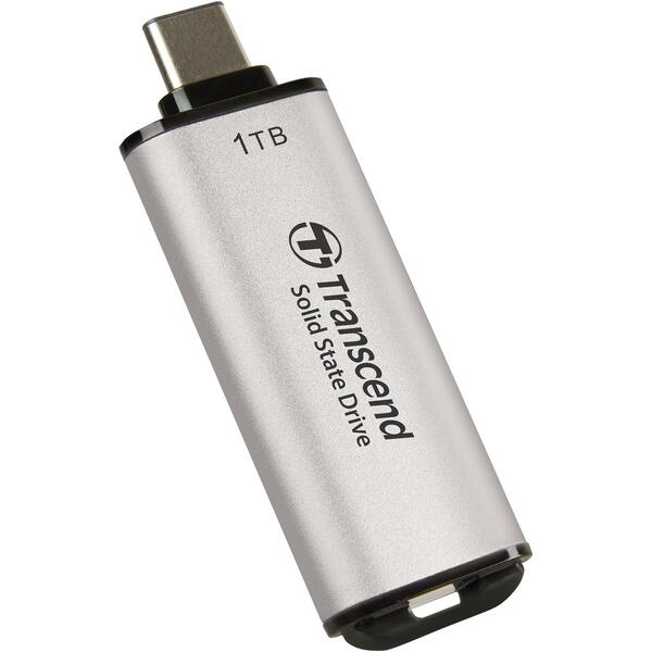 SSD Transcend ESD300S 1TB, USB 3.2 tip C, Silver