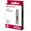 SSD Transcend ESD320A 512GB, USB 3.2 tip A, Soft Gray