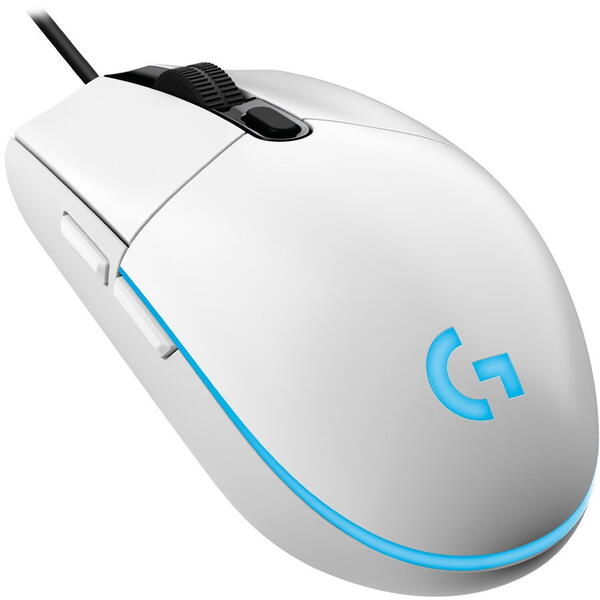 Mouse gaming Logitech G203 Lightsync RGB White