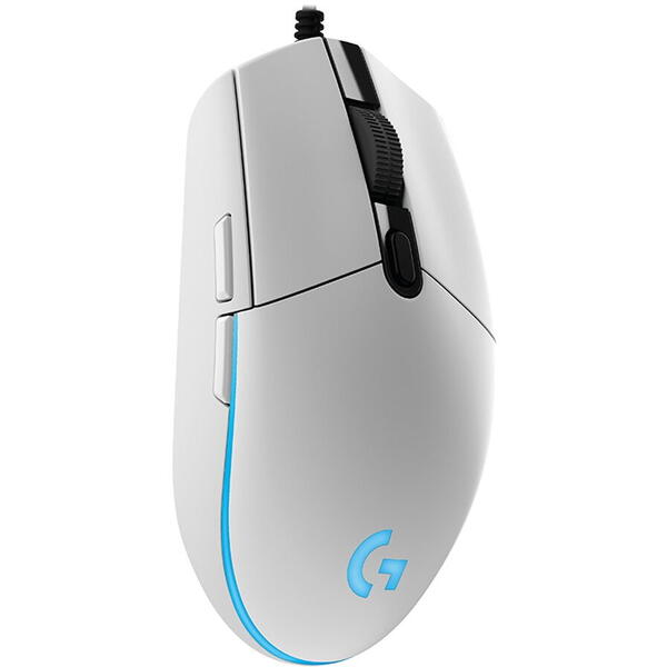 Mouse gaming Logitech G203 Lightsync RGB White