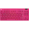 Tastatura gaming Logitech G PRO X TKL Magenta Lightspeed Kailh GX Brown Switch Mecanica