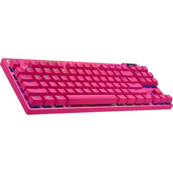 Tastatura gaming Logitech G PRO X TKL Magenta Lightspeed Kailh GX Brown Switch Mecanica