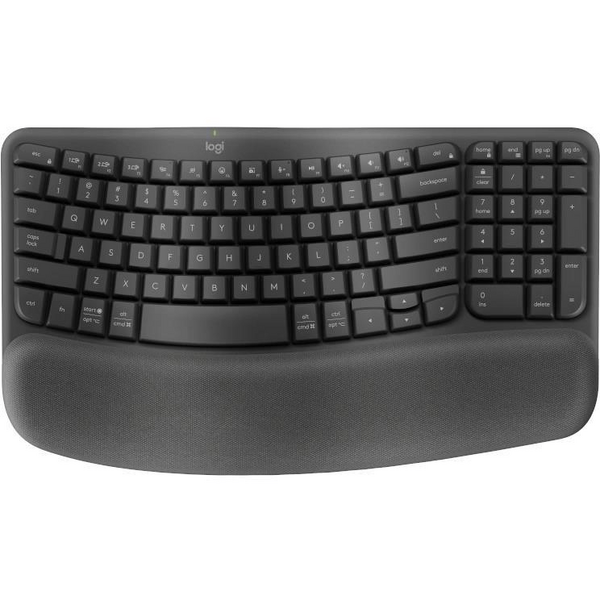 Tastatura Logitech Wave Keys Bluetooth ergonomic  US Graphite