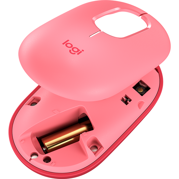 Mouse Logitech POP, Wireless/Bluetooth, Heartbreaker Rose