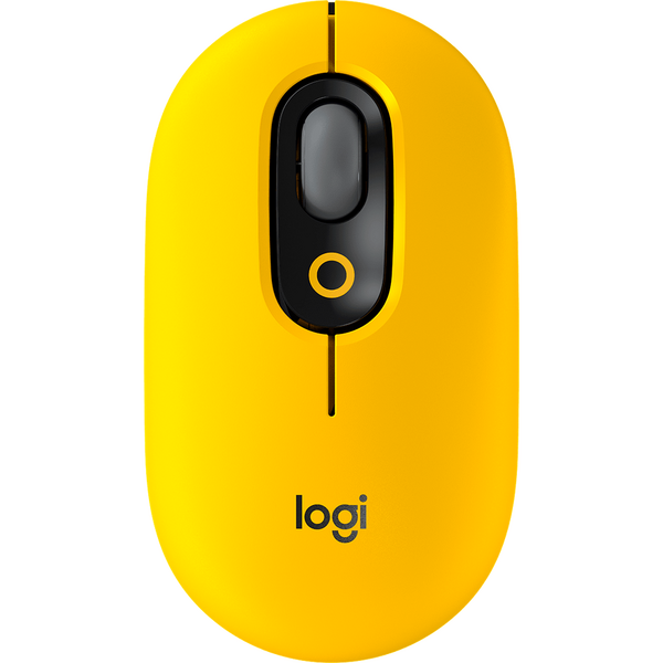 Mouse Logitech POP, Wireless/Bluetooth, Blast Yellow