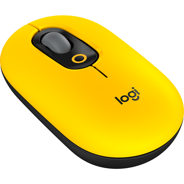 Mouse Logitech POP, Wireless/Bluetooth, Blast Yellow