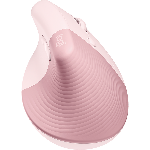 Mouse Logitech Lift Vertical Ergonomic, Wireless/Bluetooth, Pink