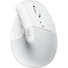 Mouse Logitech Lift for Mac, Vertical Ergonomic, Bluetooth, White